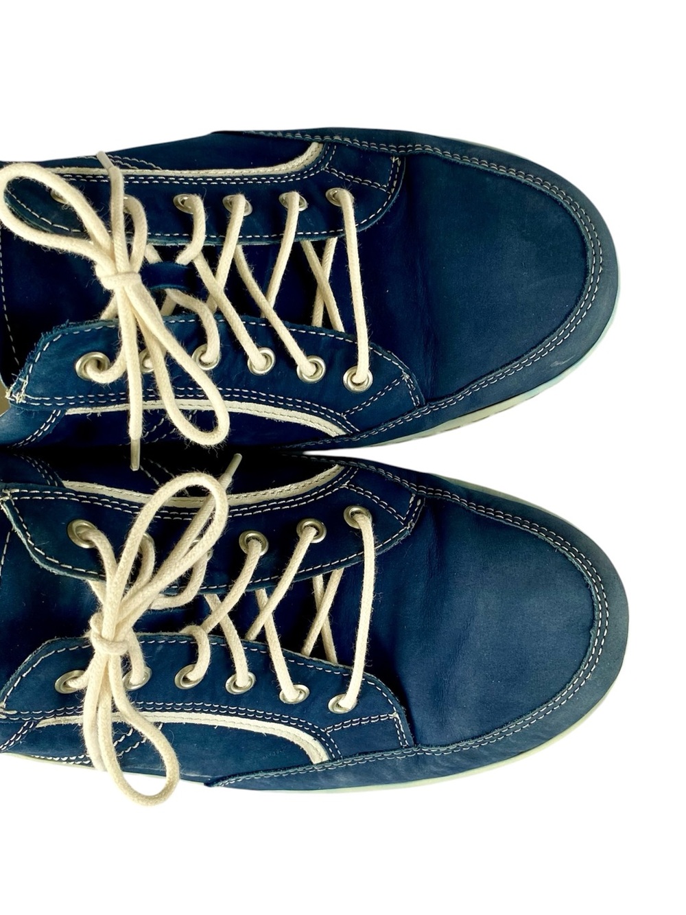 WALDLAUFER Jasmine Henni Shoe Sneakers Suede Blue White Women Size 6 - Picture 7 of 11